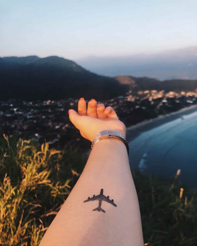 Airplane tattoo