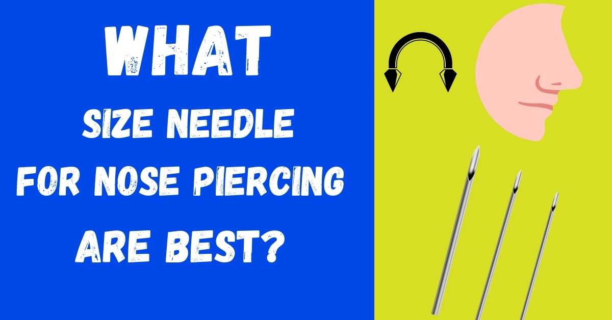 how big is a nose piercing needle